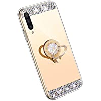 YSIMEE Compatible con Fundas Samsung Galaxy A70 Carcasa Xmas Decoración Espejo Glitter Brillante Diamond Suave TPU…